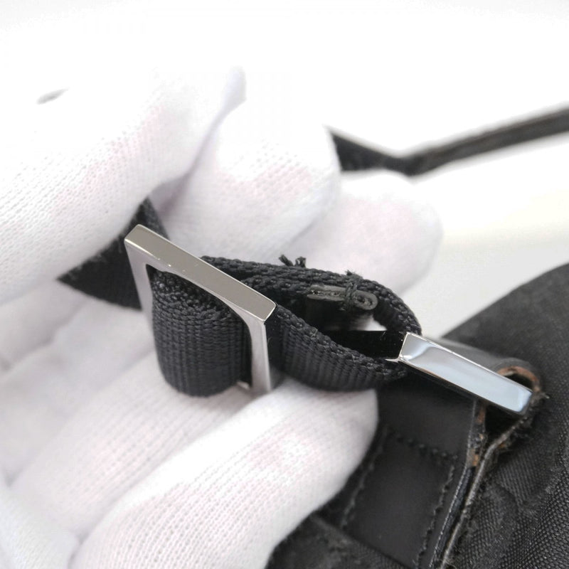 【6ec2857】グッチ リュック・デイパック GGナイロン 003 0238 ナイロン ブラック シルバー金具【中古】レディース