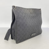 【6ec2915-k】グッチ ショルダーバッグ 90656 デニム ブラック シルバー金具【中古】レディース