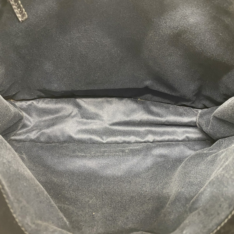 【6ec2915-k】グッチ ショルダーバッグ 90656 デニム ブラック シルバー金具【中古】レディース
