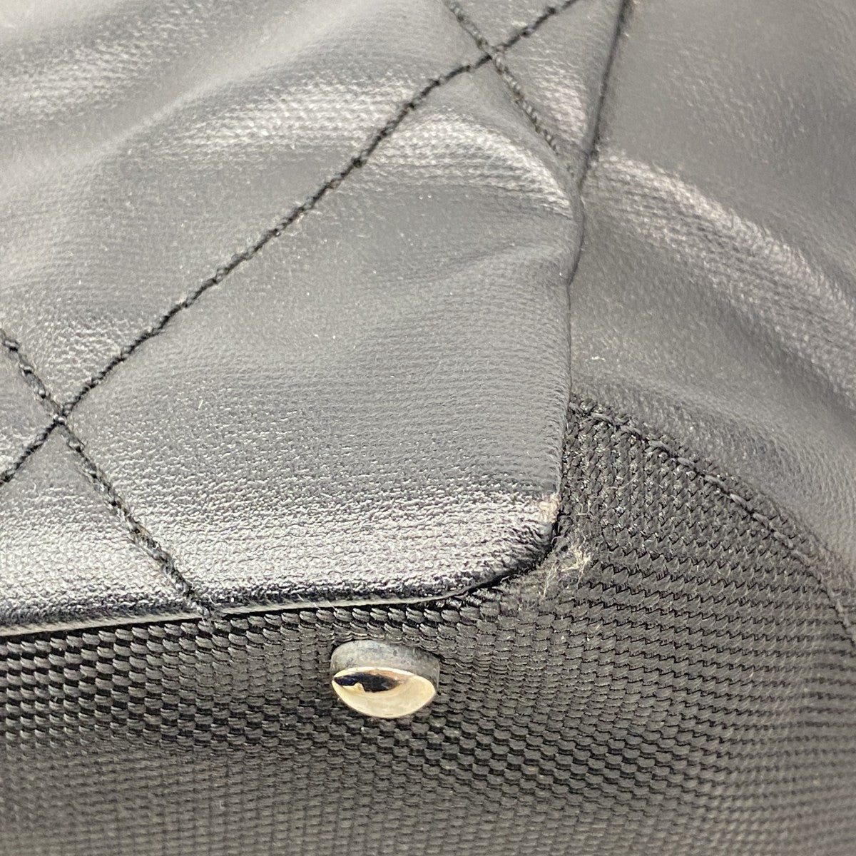 【6ec2931-k】シャネル トートバッグ パリビアリッツ キャンバス ブラック シルバー金具【中古】レディース