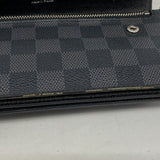 ★在庫処分★SALE【6ec2986-k】ルイヴィトン 長財布 ダミエ・グラフィット ポルトフォイユアコルディオン N60023 ブラック グレー【中古】メンズ