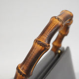 【6ec3004-k】グッチ ハンドバッグ バンブー 459076 レザー グレー ゴールド金具【中古】レディース