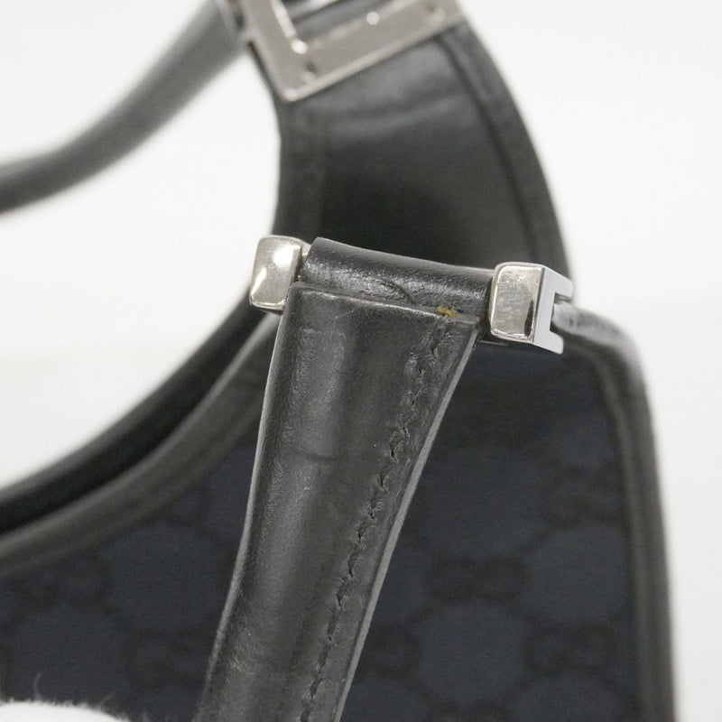 【6ec3094-k】グッチ ハンドバッグ GGキャンバス/ジャッキー 002 1067 キャンバス ブラック シルバー金具【中古】レディース