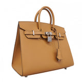 ★SALE【6ec3096-g】エルメス ハンドバッグ バーキン25 マダム チャイ シルバー金具 U刻印【中古】レディース