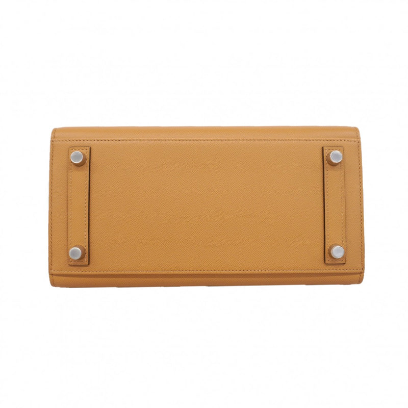 ★SALE【6ec3096-g】エルメス ハンドバッグ バーキン25 マダム チャイ シルバー金具 U刻印【中古】レディース
