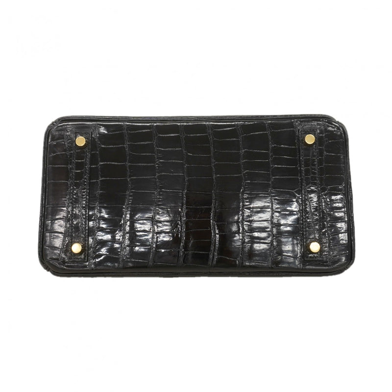 ★SALE【6ec3107-g】エルメス ハンドバッグ バーキン30 ポロサス ブラック ゴールド金具 X刻印 スペシャルオーダー【中古】レディース
