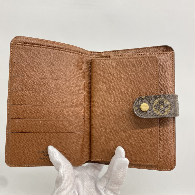 【6ec3133】ルイヴィトン 財布 モノグラム ポルトパピエジップ M61207 ブラウン【中古】レディース