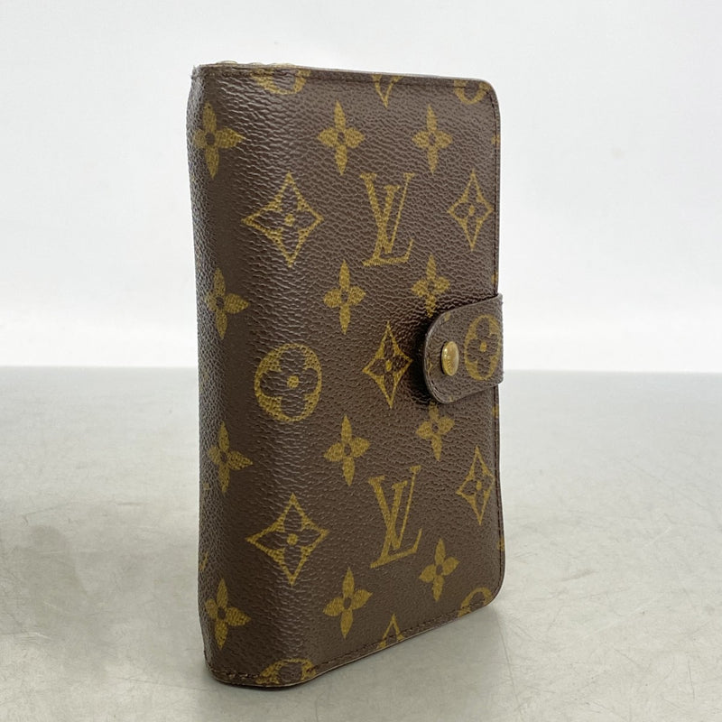 【6ec3133】ルイヴィトン 財布 モノグラム ポルトパピエジップ M61207 ブラウン【中古】レディース