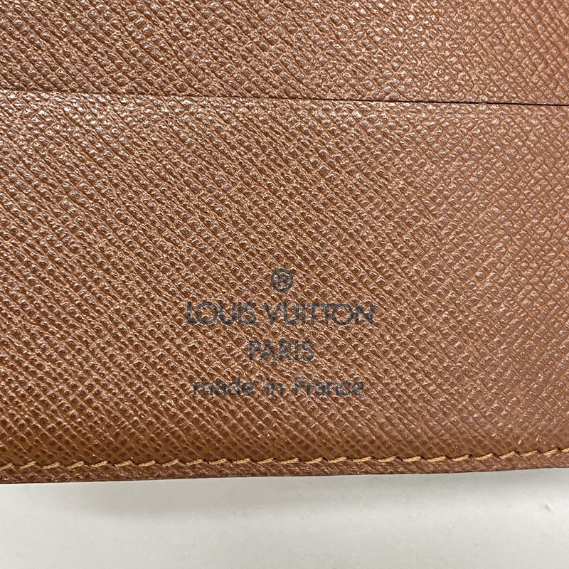 【6ec3133】ルイヴィトン 財布 モノグラム ポルトパピエジップ M61207 ブラウン【中古】レディース