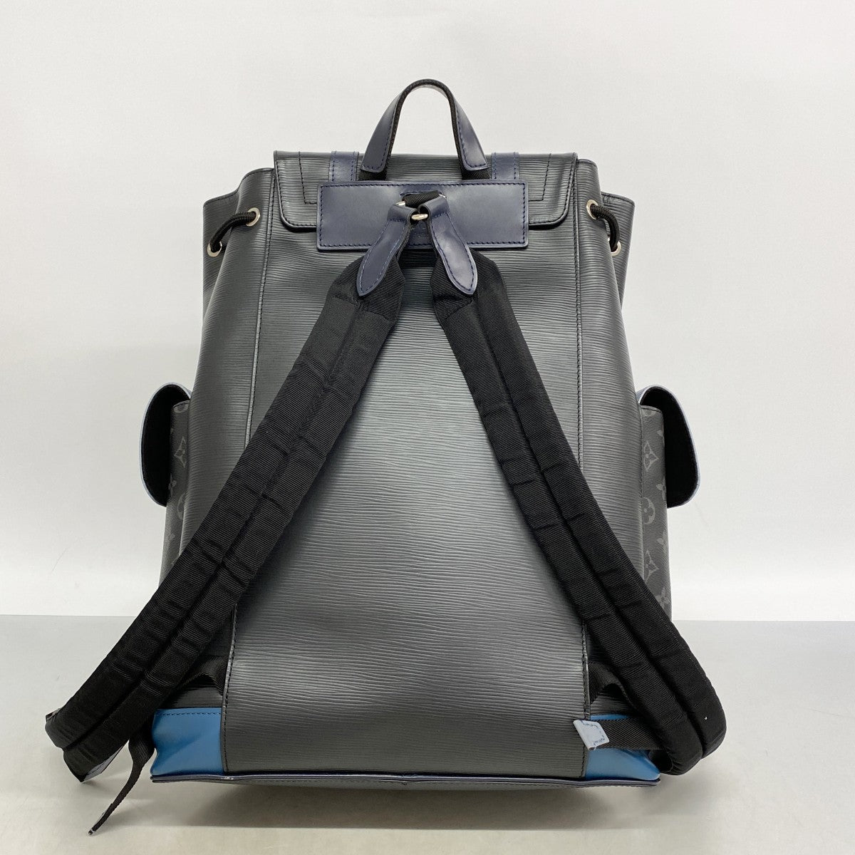【6ec3193-k】ルイヴィトン リュック・デイパック モノグラム・エクリプス エピ クリストファーPM M53424 ブラック ブルー【中古】メンズ