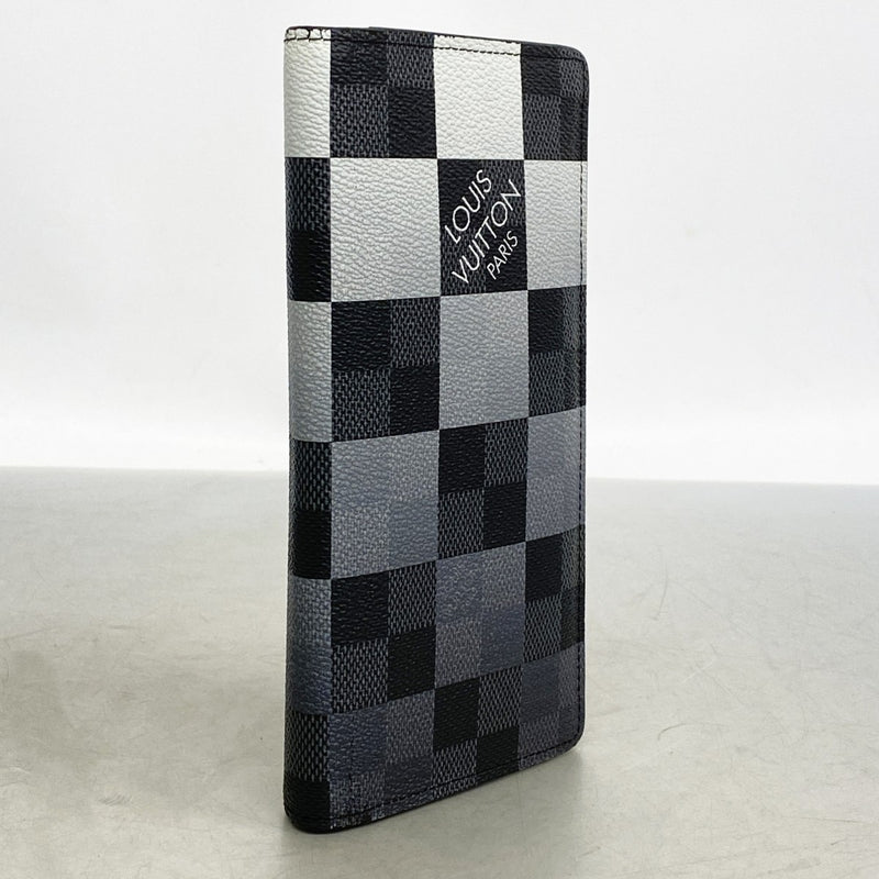 【6ec3219-k】ルイヴィトン 長財布 ダミエ・グラフィット ジャイアント ポルトフォイユブラザNM N40415 ブロン【中古】メンズ