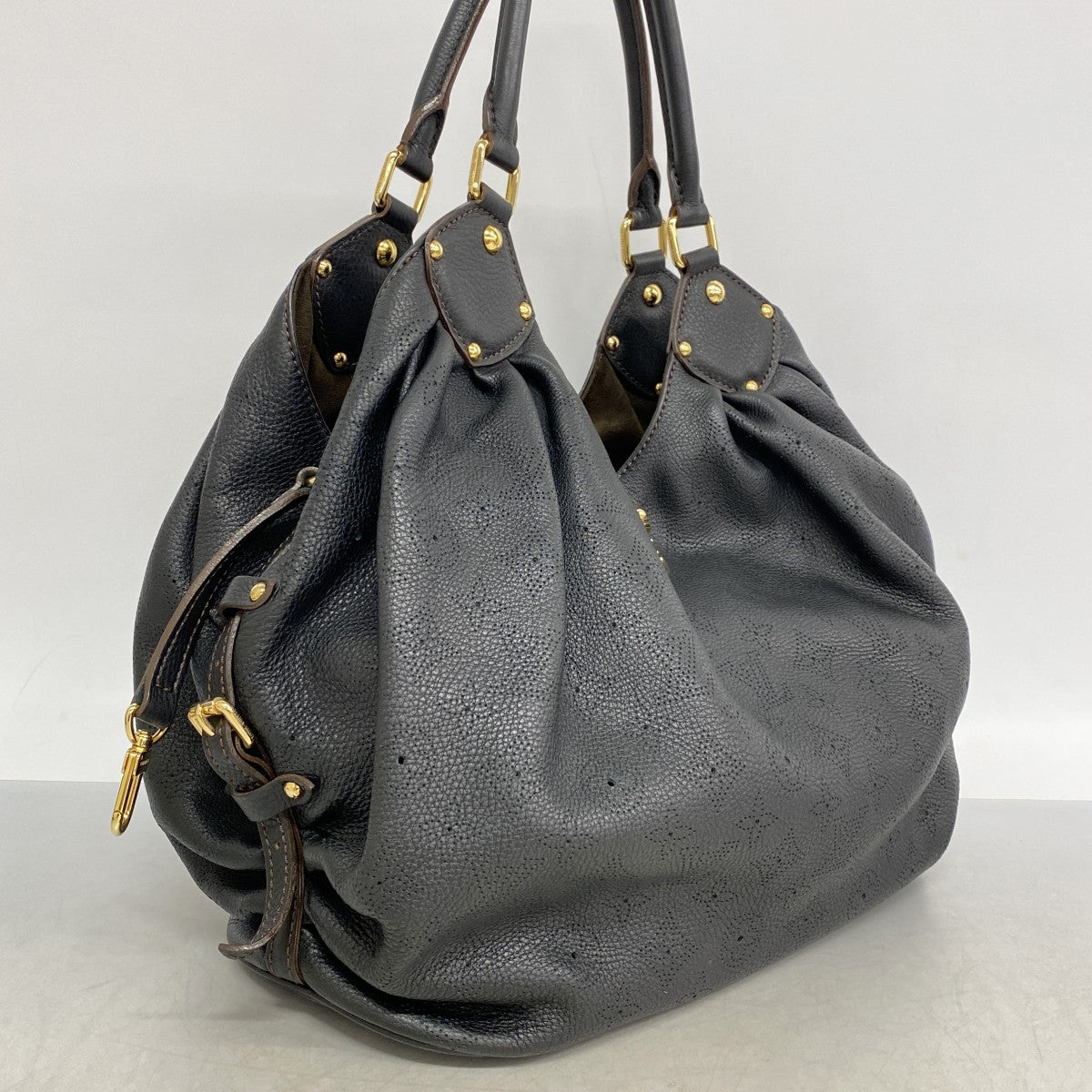 【6ed4104-k】ルイヴィトン トートバッグ マヒナ マヒナL M95765 ノワール【中古】レディース