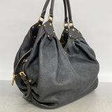 【6ed4104-k】ルイヴィトン トートバッグ マヒナ マヒナL M95765 ノワール【中古】レディース