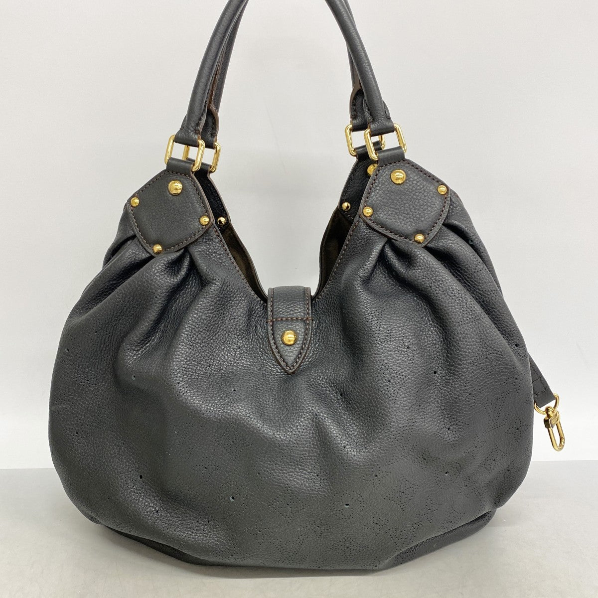 【6ed4104-k】ルイヴィトン トートバッグ マヒナ マヒナL M95765 ノワール【中古】レディース
