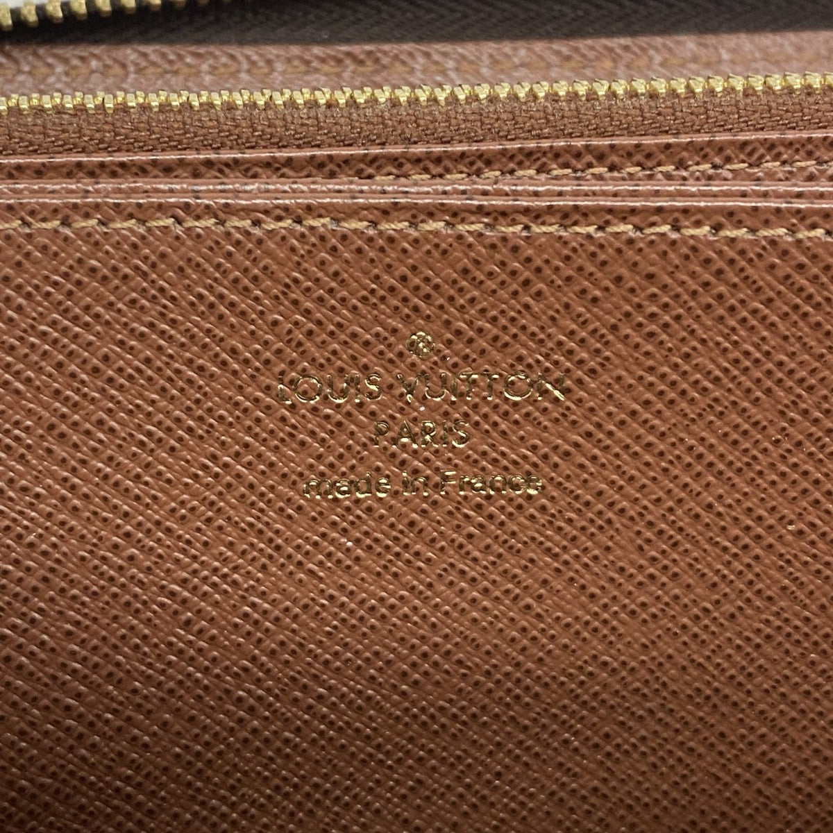 【6ed4110-k】ルイヴィトン 長財布 モノグラム ジッピーウォレット M42616 ブラウン【中古】レディース