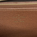 【6ed4110-k】ルイヴィトン 長財布 モノグラム ジッピーウォレット M42616 ブラウン【中古】レディース