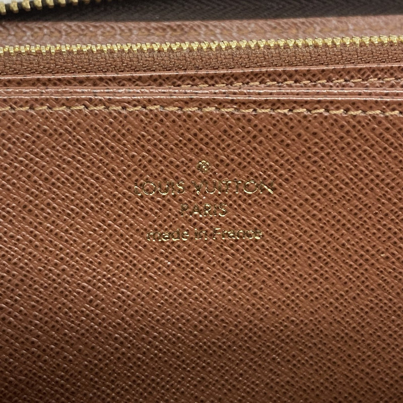 【6ed4110-k】ルイヴィトン 長財布 モノグラム ジッピーウォレット M42616 ブラウン【中古】レディース