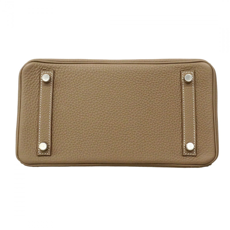★SALE【6ed4273-g】エルメス ハンドバッグ バーキン25 トゴ エトゥープ シルバー金具 D刻印【中古】レディース