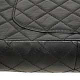 【6ed4282-k】シャネル ショルダーバッグ 2.55/マトラッセ Wフラップ Wチェーン レザー ブラック シルバー金具【中古】レディース