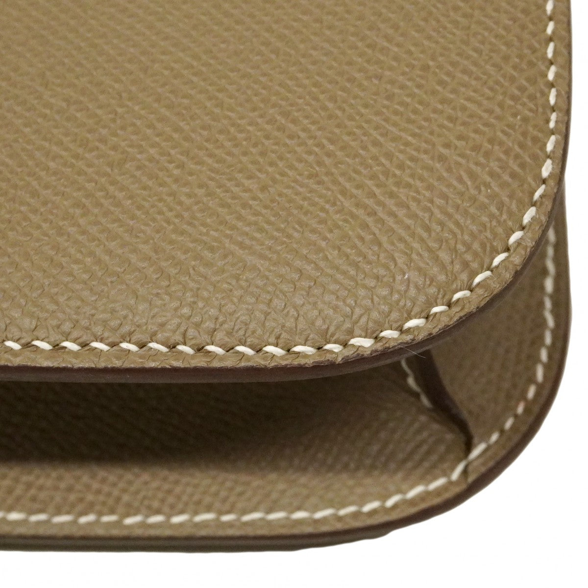 【6ed4289】エルメス ショルダーバッグ コンスタンス24 ヴォーエプソン エトゥープ シャンパンゴールド金具 W刻印【中古】レディース
