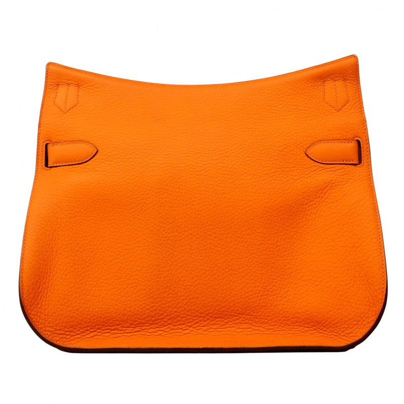 【6ed4291】エルメス ショルダーバッグ ジプシエール34 トリヨンクレマンス オレンジ シルバー金具 □O刻印【中古】レディース