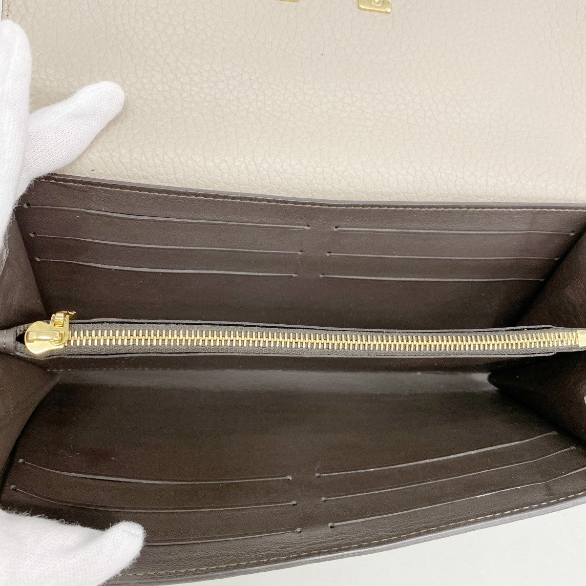 【6ed4348-k】ルイヴィトン 長財布 ポルトフォイユカプシーヌ M61249 ガレ【中古】レディース