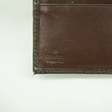 【6ed4357-k】グッチ 手帳カバー グッチシマ 115241 レザー ダークブラウン シャンパンゴールド金具【中古】メンズ レディース ユニセックス