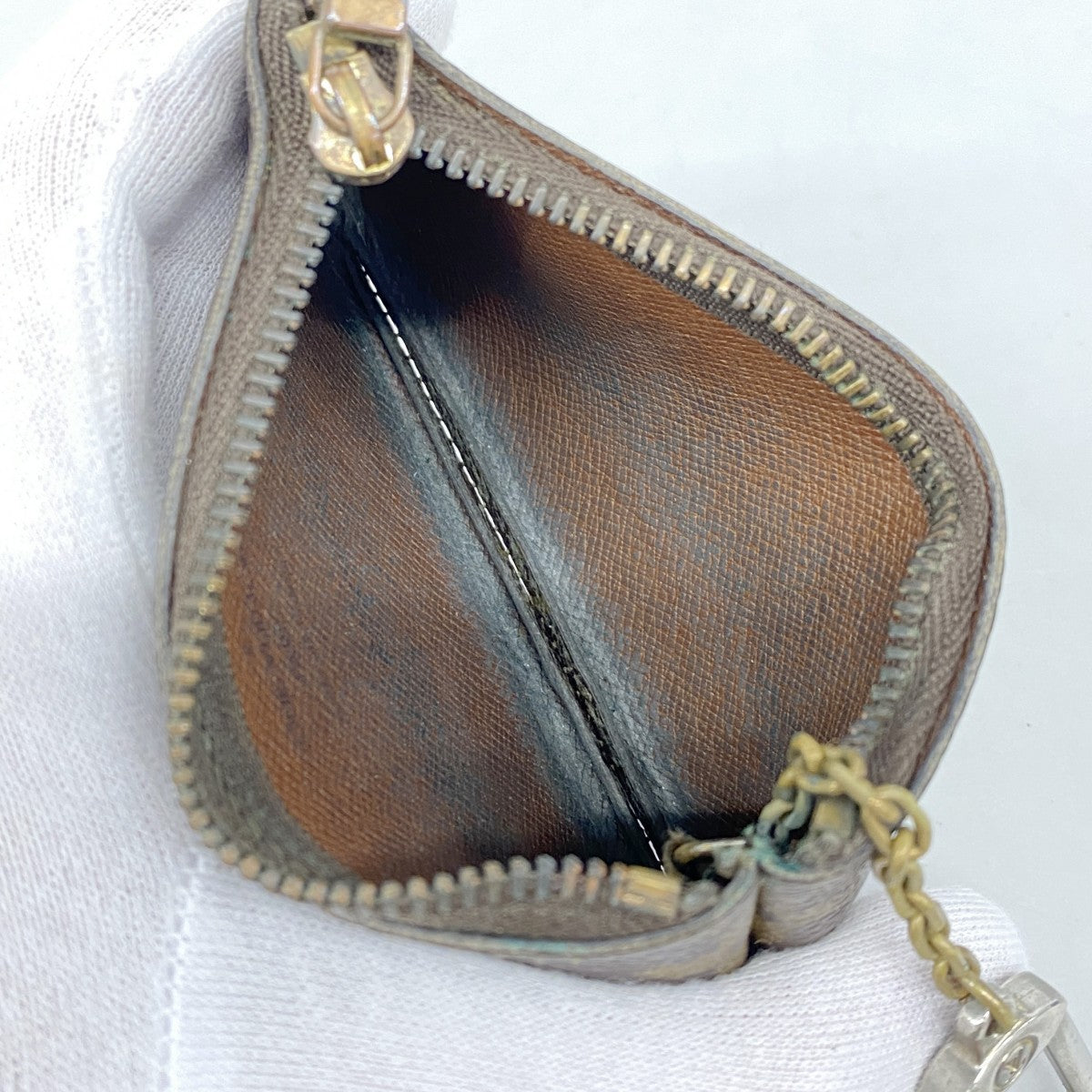【6ed4396-k】ルイヴィトン コインケース モノグラム ポシェットクレ M62650 ブラウン【中古】メンズ レディース ユニセックス