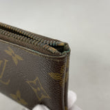 【6ed4396-k】ルイヴィトン コインケース モノグラム ポシェットクレ M62650 ブラウン【中古】メンズ レディース ユニセックス