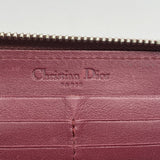 【6ed4482】クリスチャンディオール 長財布 エナメル ボルドー シルバー金具【中古】レディース