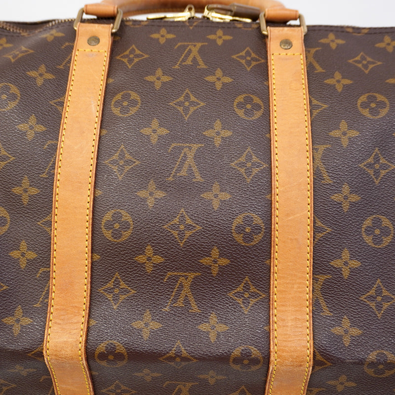 【6ed4549】ルイヴィトン ボストンバッグ モノグラム キーポル55 ブラウン ブラウン【中古】メンズ レディース ユニセックス