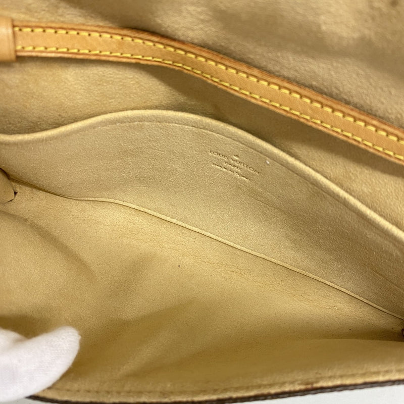 【6ed4580】ルイヴィトン ショルダーバッグ モノグラム ポシェットツインGM M51852 ブラウン【中古】レディース