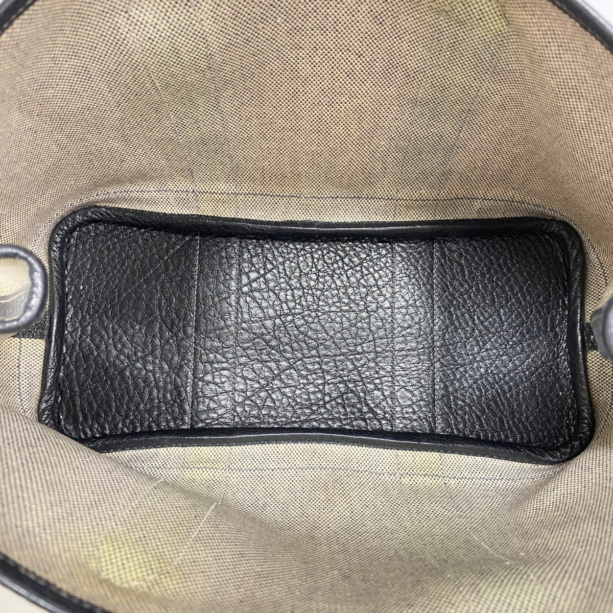 【6ed4593】エルメス トートバッグ ガーデンパーティTPM トワルアッシュ ブラック シルバー金具 □I刻印【中古】レディース