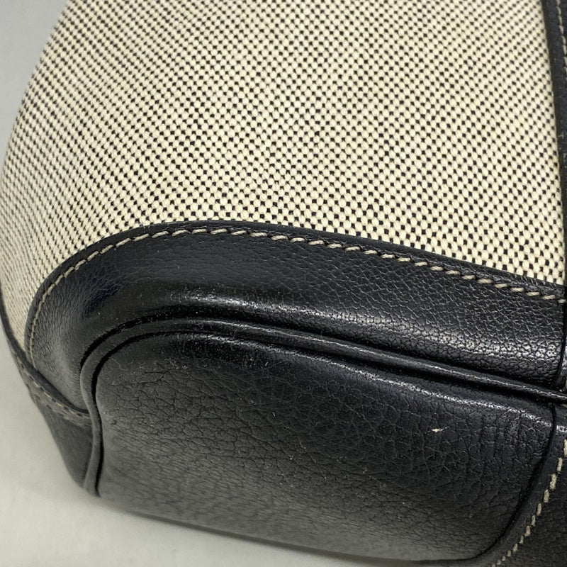【6ed4593】エルメス トートバッグ ガーデンパーティTPM トワルアッシュ ブラック シルバー金具 □I刻印【中古】レディース