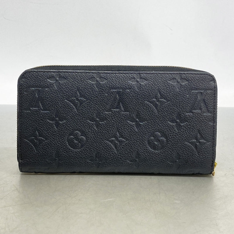 【6ed4602】ルイヴィトン 長財布 モノグラム・アンプラント ジッピーウォレット M60571 ノワール【中古】レディース