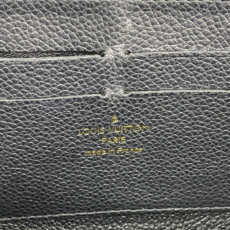 【6ed4602】ルイヴィトン 長財布 モノグラム・アンプラント ジッピーウォレット M60571 ノワール【中古】レディース