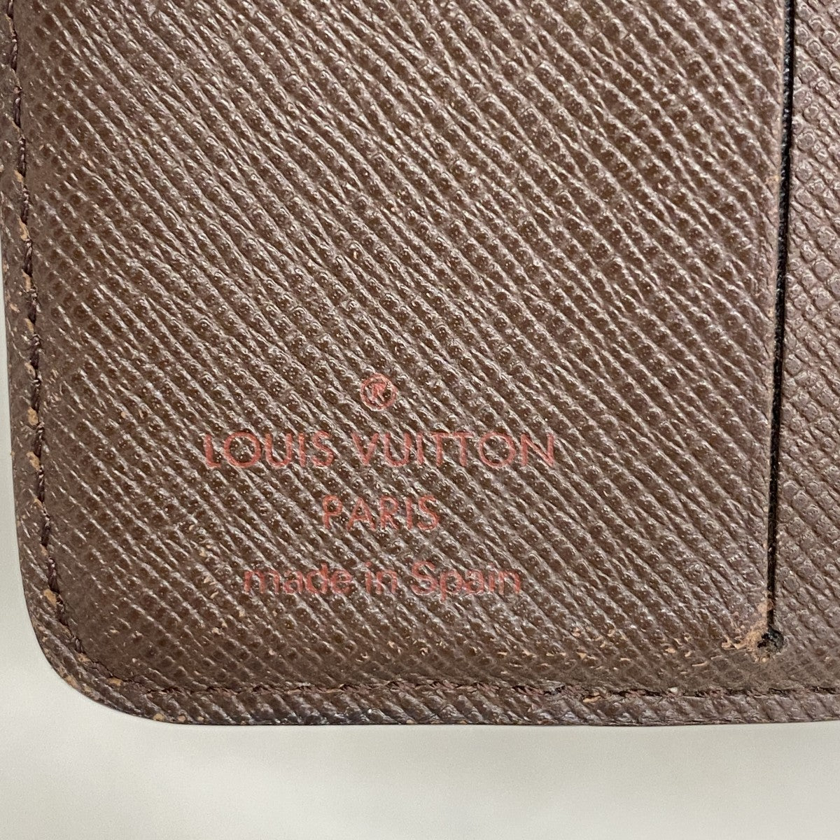 【6ed4603】ルイヴィトン 財布 ダミエ コンパクトジップ N61668 エベヌ【中古】レディース