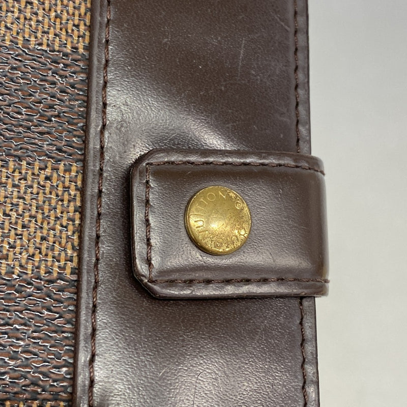 【6ed4603】ルイヴィトン 財布 ダミエ コンパクトジップ N61668 エベヌ【中古】レディース