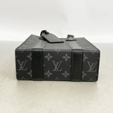 【6ed4682】ルイヴィトン ハンドバッグ モノグラム・エクリプス サックプラ MINI M46453 ブラック【中古】メンズ