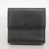 【6ed4777】シャネル 三つ折り財布 ココボタン レザー ブラック シャンパンゴールド金具【中古】レディース