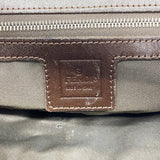 【6ee4899】フェンディ ハンドバッグ ズッカ ナイロンキャンバス ブラウン シルバー金具【中古】レディース