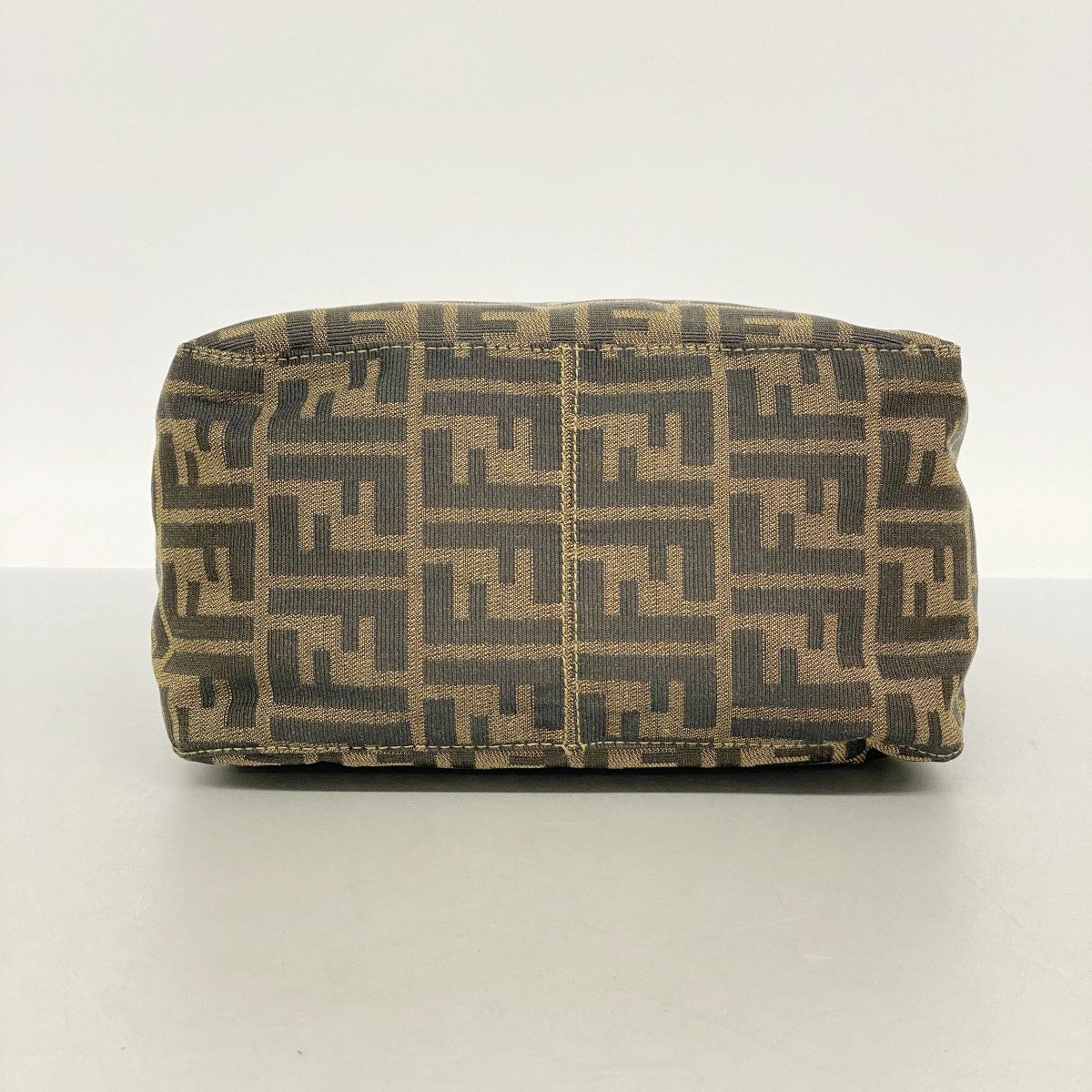【6ee4900】フェンディ ハンドバッグ ズッカ ナイロンキャンバス ブラウン ゴールド金具【中古】レディース