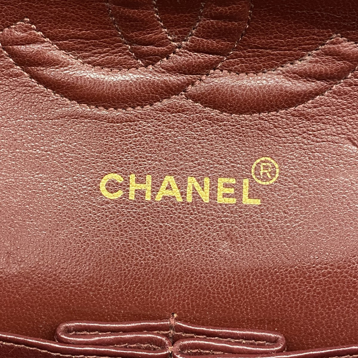 【6ee4982】シャネル ショルダーバッグ マトラッセ Wフラップ Wチェーン ラムスキン ブラック ゴールド金具【中古】レディース