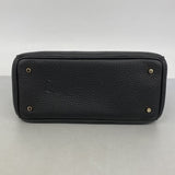 【6ee5090】クリスチャンディオール ハンドバッグ ディオリッシモ レザー ブラック シャンパンゴールド金具【中古】レディース