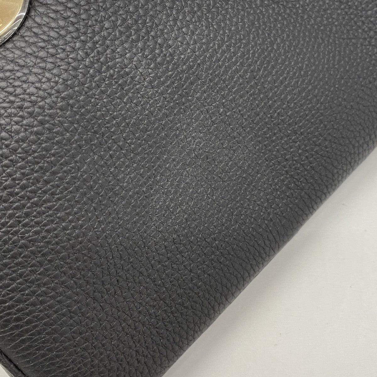 【6ee5090】クリスチャンディオール ハンドバッグ ディオリッシモ レザー ブラック シャンパンゴールド金具【中古】レディース