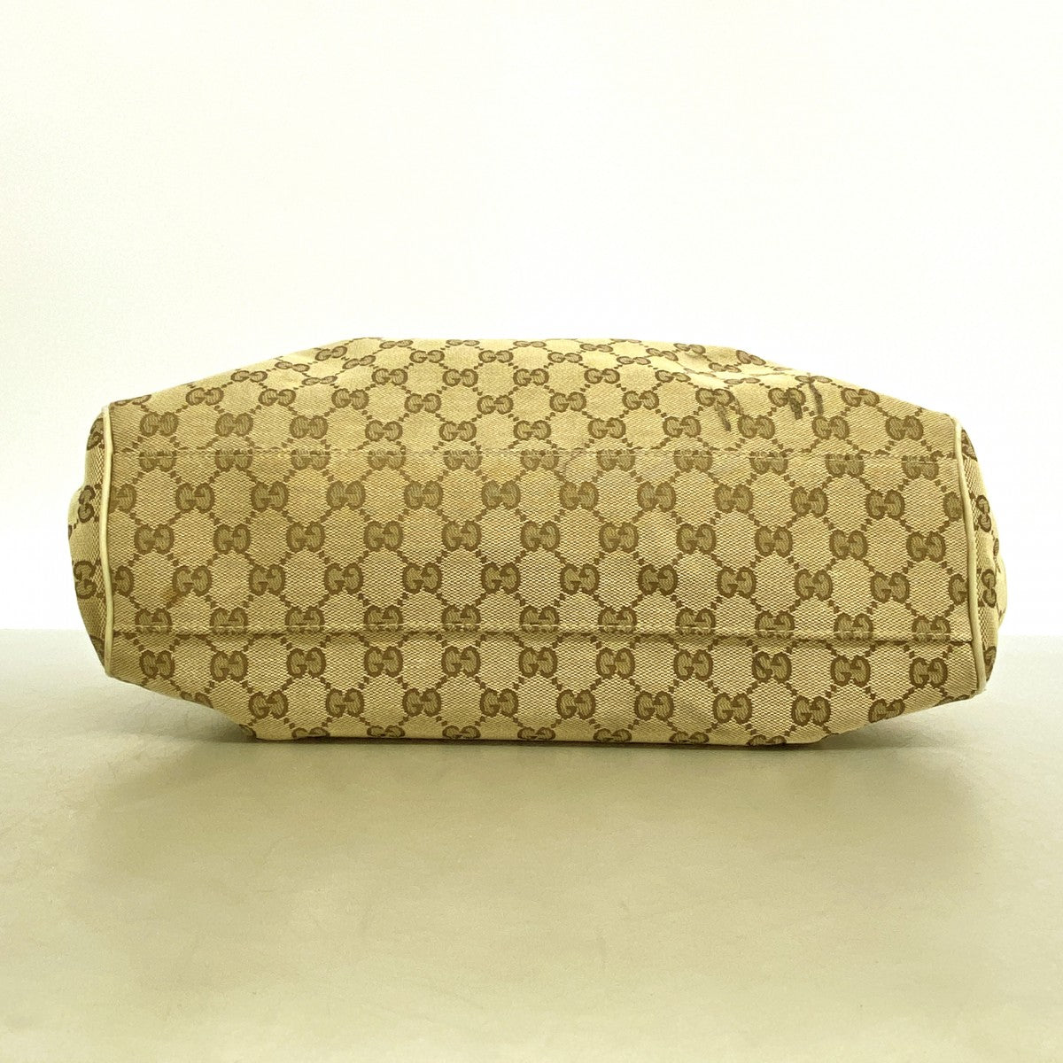 【6ee5179】グッチ トートバッグ GGキャンバス スーキー 211944 キャンバス ベージュ シャンパンゴールド金具【中古】レディース
