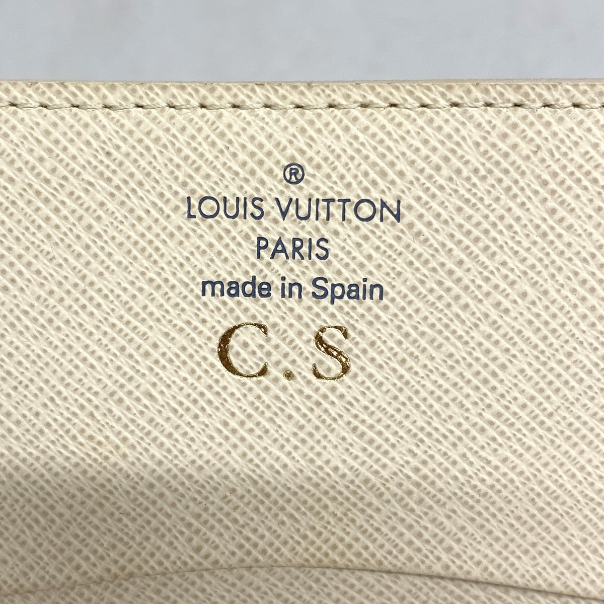 【6ee5187】ルイヴィトン カードケース ダミエ・アズール アンヴェロップカルトドゥヴィジット N61746 ホワイト【中古】レディース