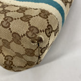 【6ee5231-k】グッチ トートバッグ GGキャンバス 137396 キャンバス ベージュ ブルー シャンパンゴールド金具【中古】レディース