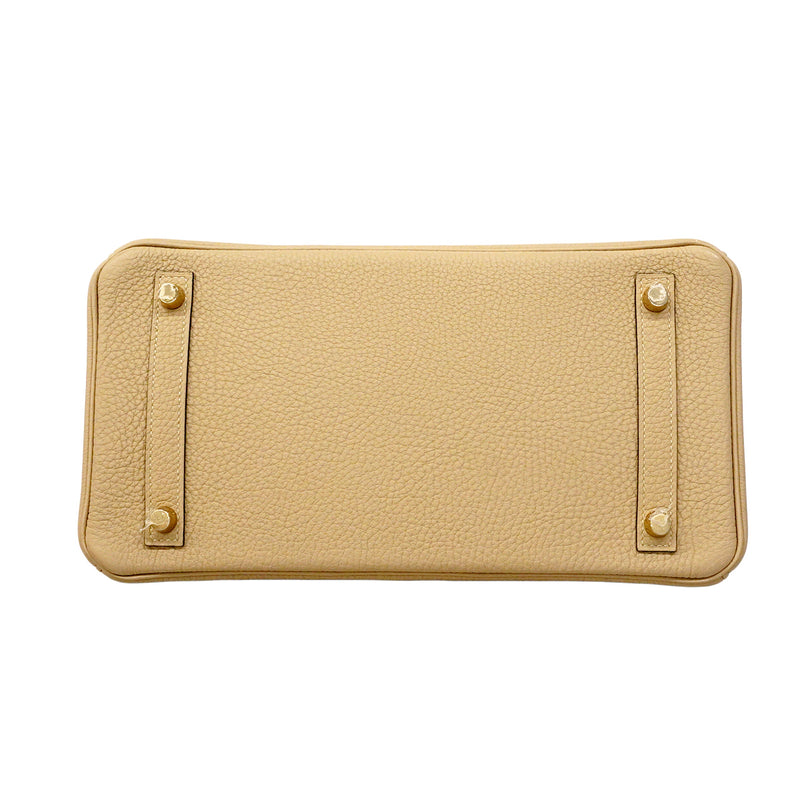★SALE【6ee5317-g】エルメス ハンドバッグ バーキン30 トゴ トレンチ ゴールド金具 X刻印【中古】レディース
