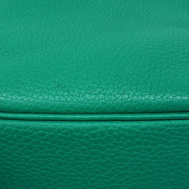 【6ee5319-e】エルメス ハンドバッグ ピコタンロックPM トリヨンクレマンス ヴェールヴェローズ シルバー金具 D刻印【中古】レディース